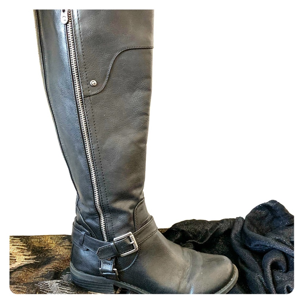 Guess size 8 black riding boot